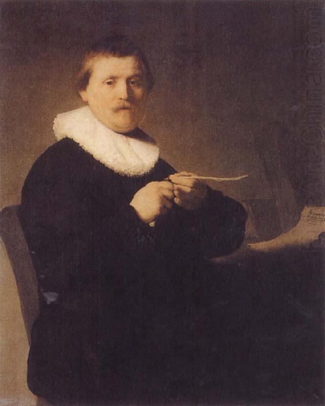 Young Man Sharpening a Pen, REMBRANDT Harmenszoon van Rijn